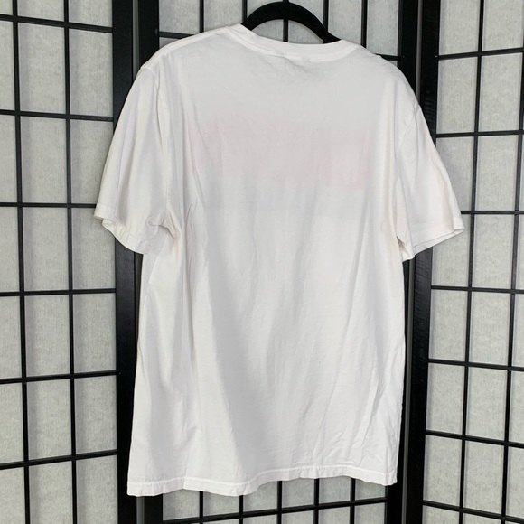 Men’s Calvin Klein Jeans Logo Graphic Monogram Crewneck T-Shirt White Red Medium - Picture 6 of 10